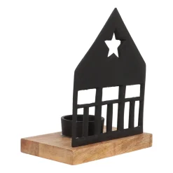 Zwart Huisje Voor Knusse Theelichtjes