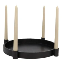 Zwarte Kaarsenhouders Voor Dinerkaarsen