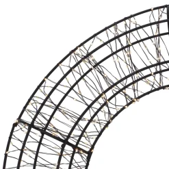 Zwarte Kerstkrans Met 800 LED-lampjes