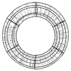 Zwarte Kerstkrans Met 800 LED-lampjes